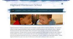 Desktop Screenshot of highlandmontessorischool.com